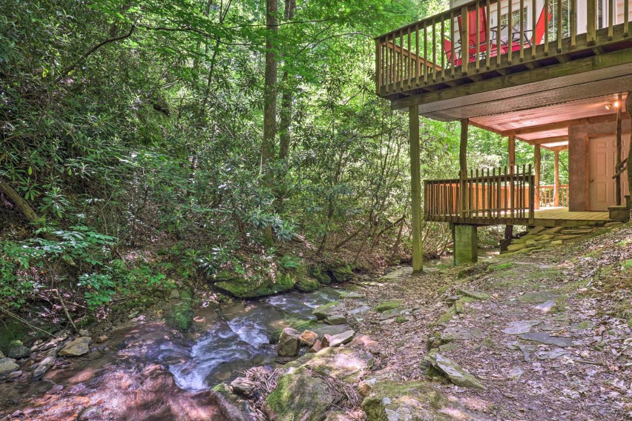 Bryson City Cottage With Hot Tub And Waterfall Views! Exterior photo