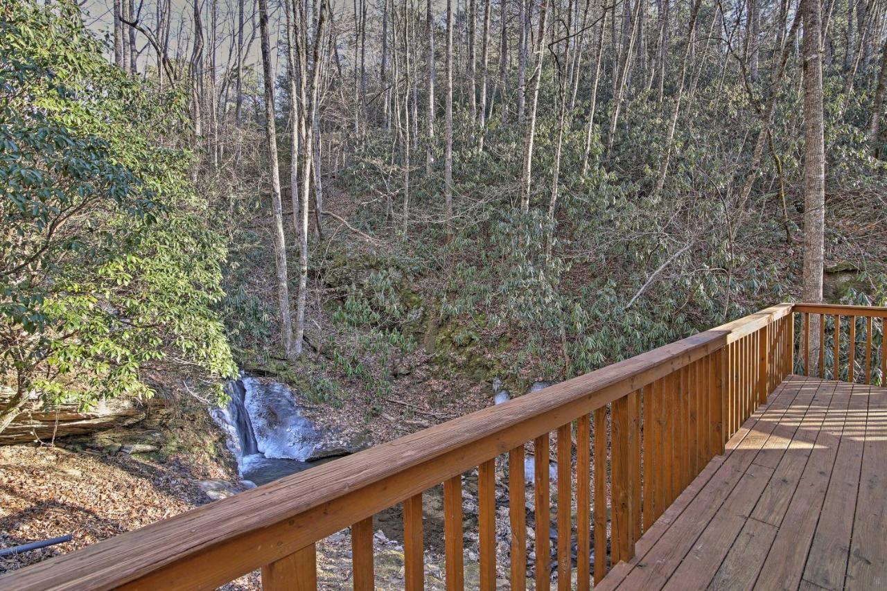 Bryson City Cottage With Hot Tub And Waterfall Views! Exterior photo